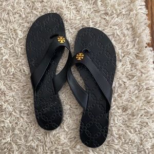COPY - Black, worn once Tory Burch sandals. Size 9.5